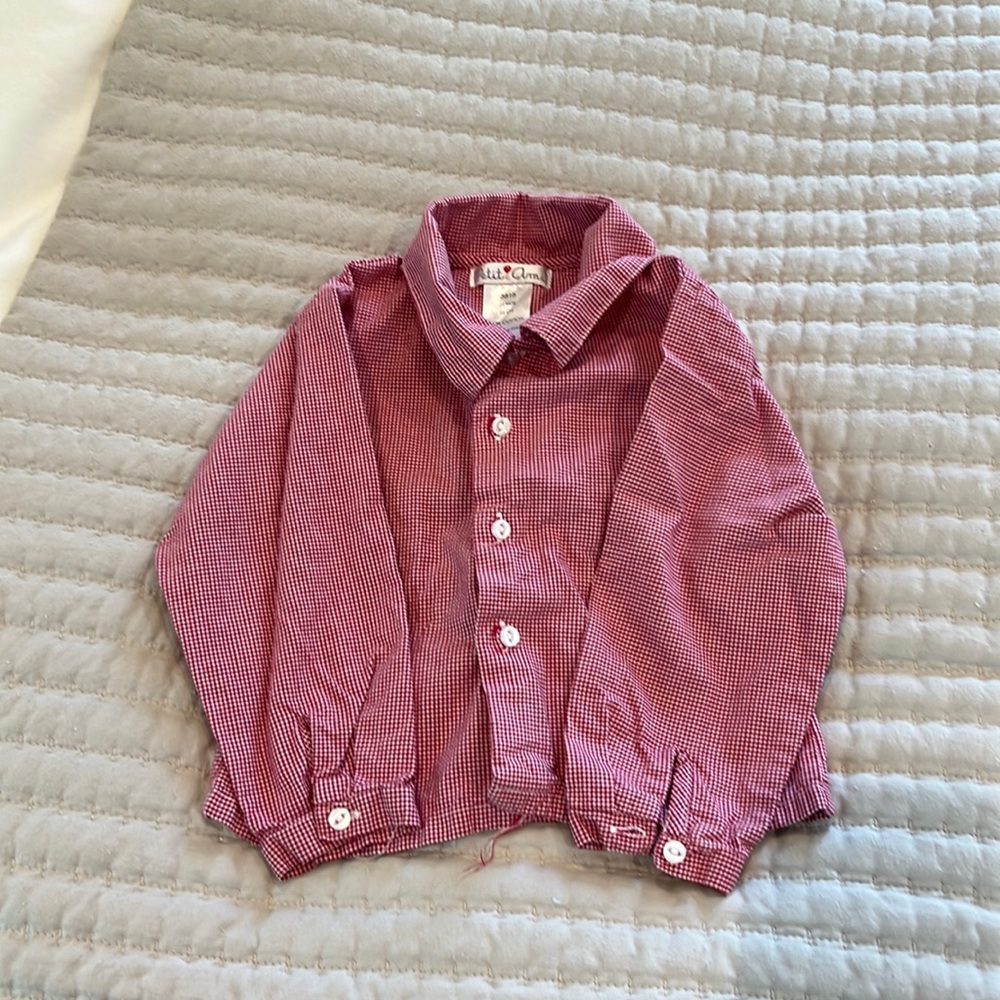 Red Stripe Button Down